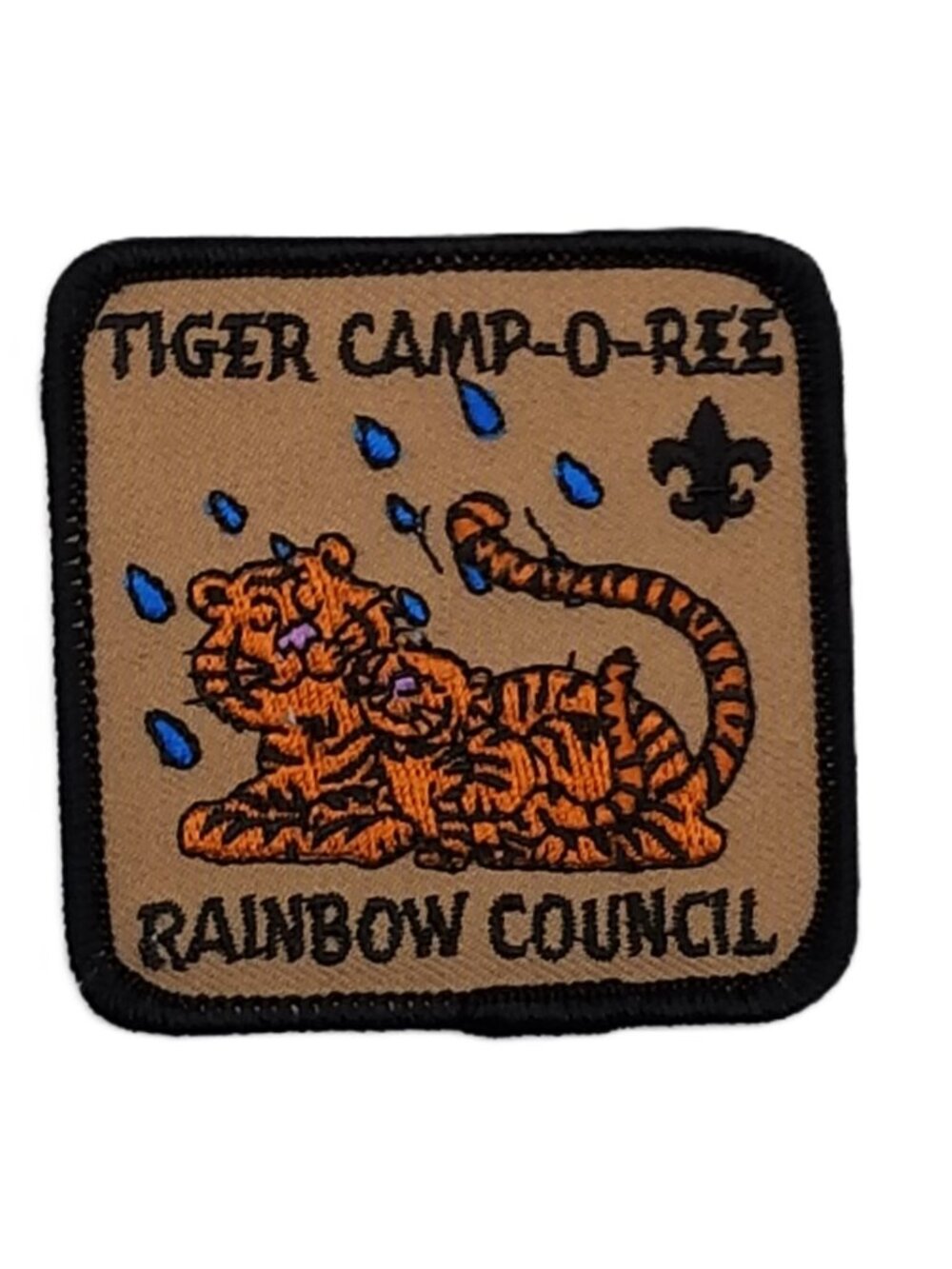 Vintage BSA Rainbow Council Tiger Camp-O-Ree Patch Cub Scout NOS